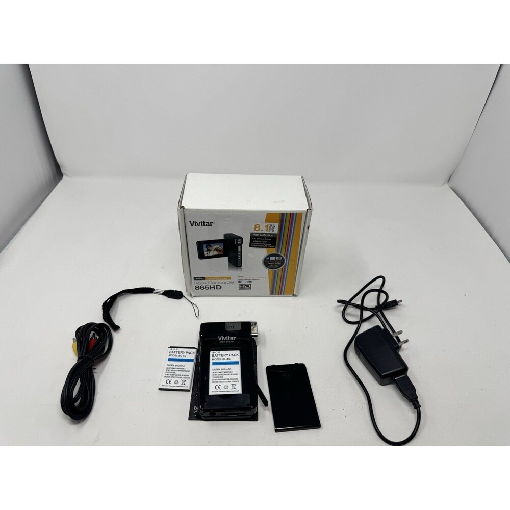 Vivitar DVR 865HD High Definition Handheld Camcorder black